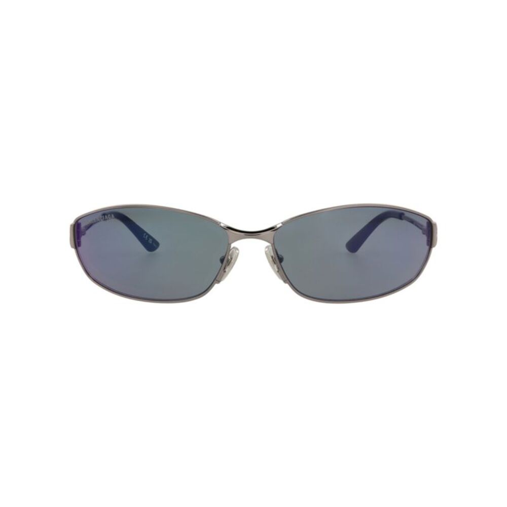 Balenciaga Square-Frame Metal Sunglasses Silver Unisex-Adult